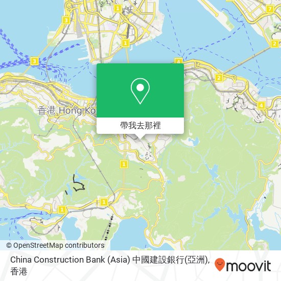 China Construction Bank (Asia) 中國建設銀行(亞洲)地圖