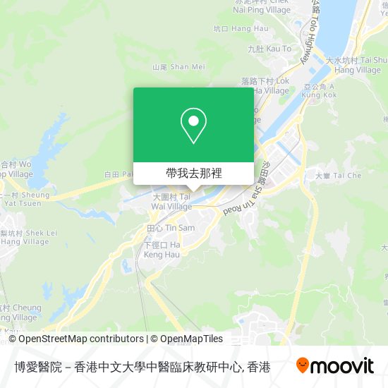 博愛醫院－香港中文大學中醫臨床教研中心地圖