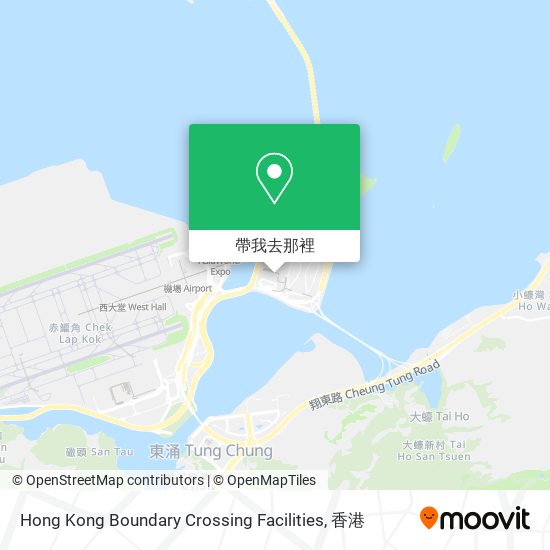 Hong Kong Boundary Crossing Facilities地圖