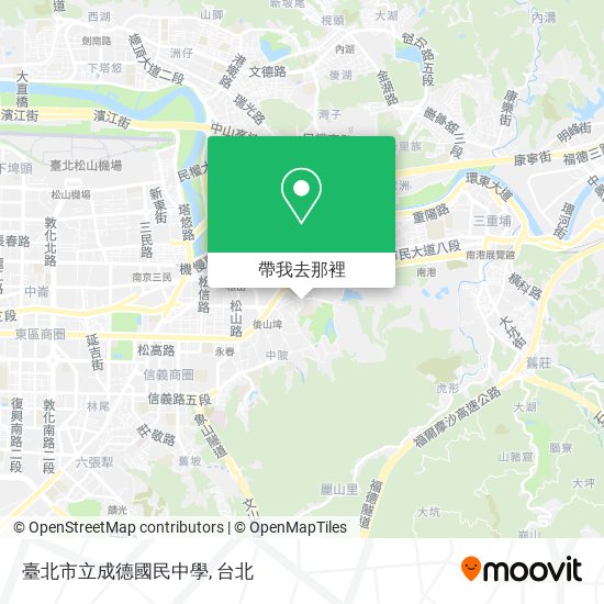 臺北市立成德國民中學地圖