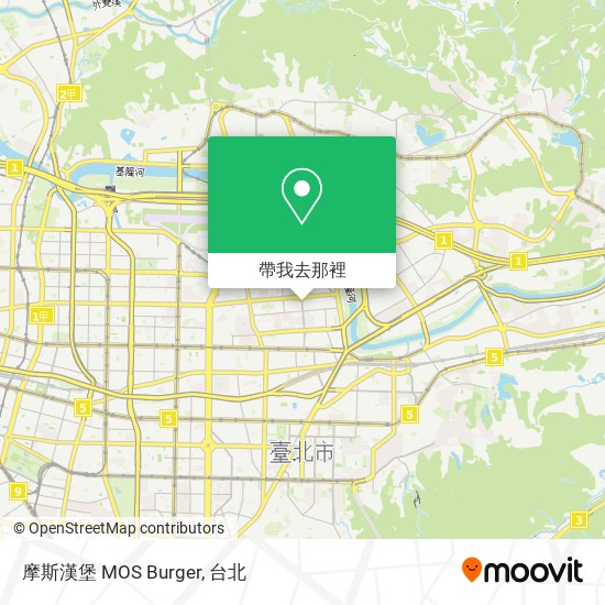 摩斯漢堡 MOS Burger地圖