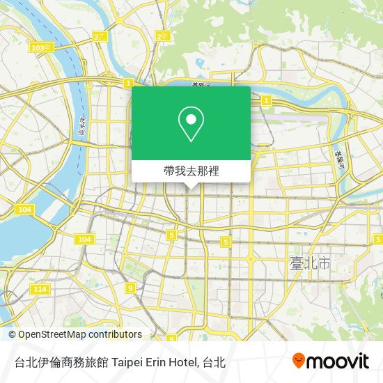 台北伊倫商務旅館 Taipei Erin Hotel地圖