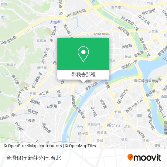 台灣銀行 新莊分行地圖