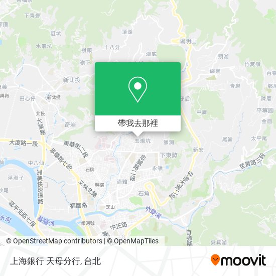 上海銀行 天母分行地圖
