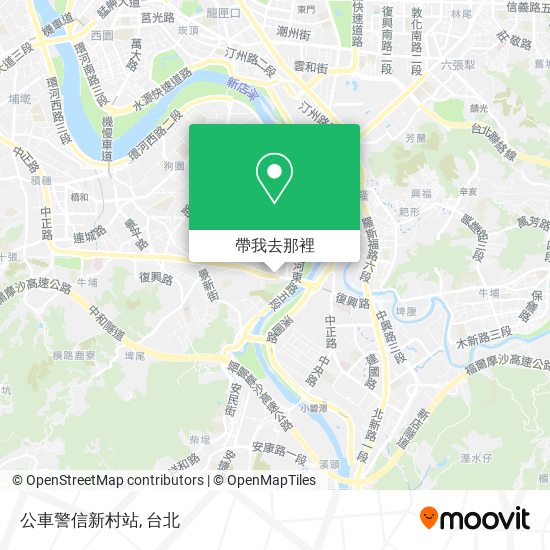 公車警信新村站地圖