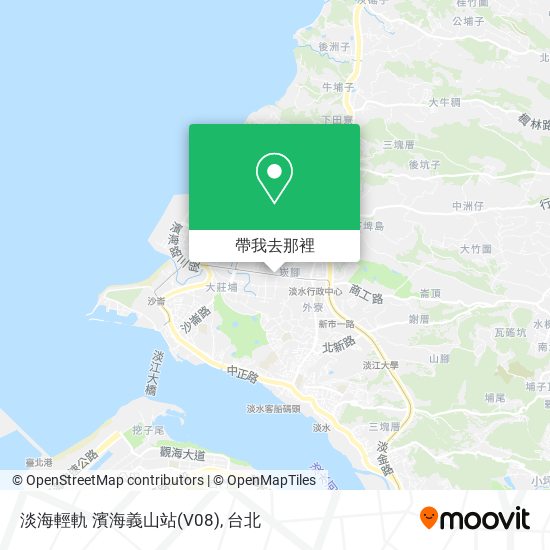 淡海輕軌 濱海義山站(V08)地圖