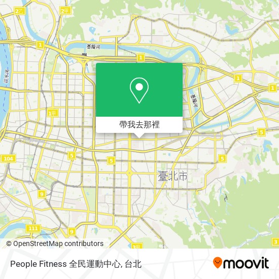 People Fitness 全民運動中心地圖