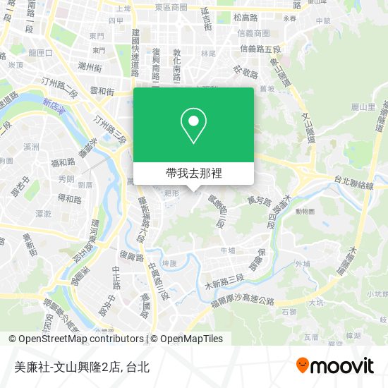 美廉社-文山興隆2店地圖
