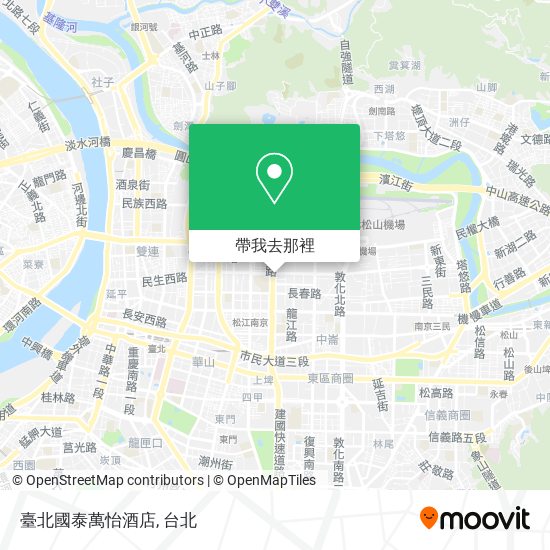 臺北國泰萬怡酒店地圖