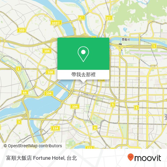 富順大飯店 Fortune Hotel地圖