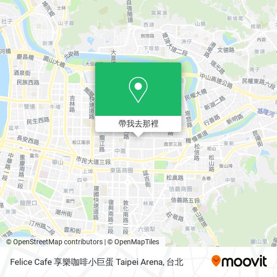 Felice Cafe 享樂咖啡小巨蛋 Taipei Arena地圖