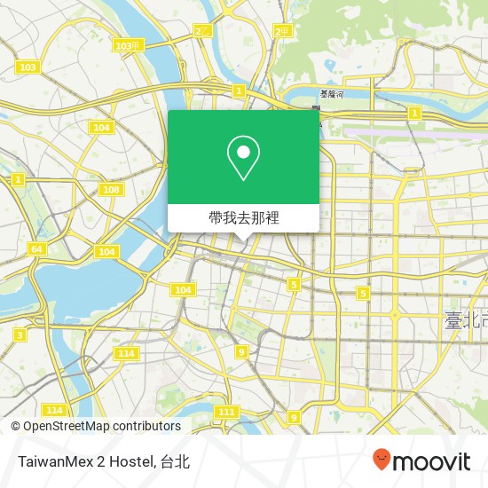 TaiwanMex 2 Hostel地圖