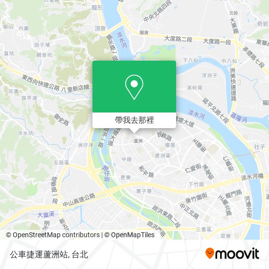 公車捷運蘆洲站地圖