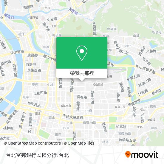 台北富邦銀行民權分行地圖