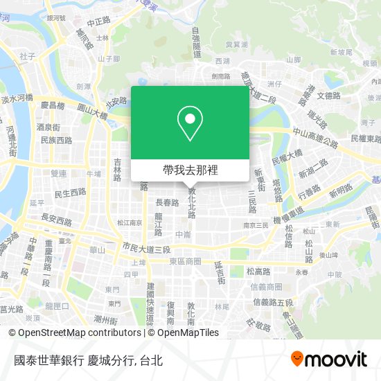 國泰世華銀行 慶城分行地圖