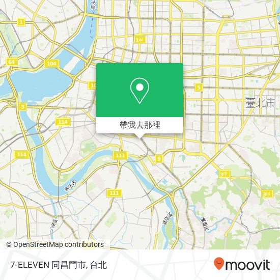 7-ELEVEN 同昌門市地圖