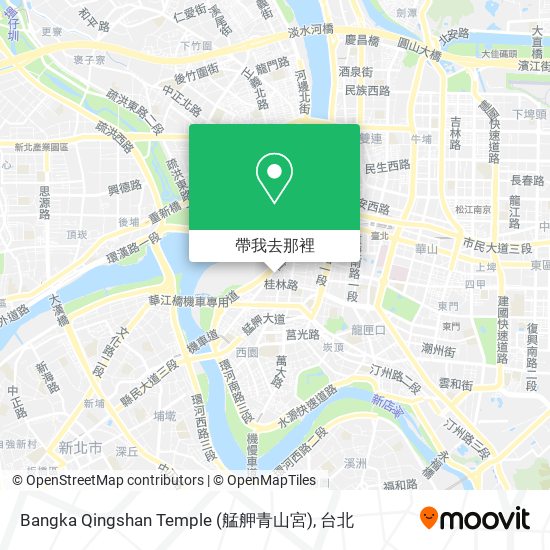 Bangka Qingshan Temple (艋舺青山宮)地圖