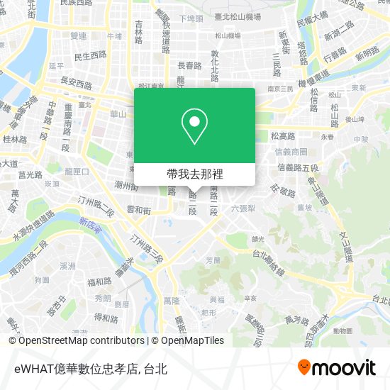 eWHAT億華數位忠孝店地圖