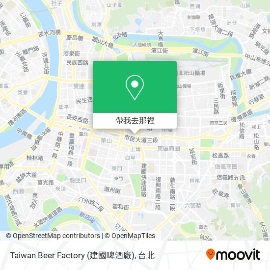 Taiwan Beer Factory (建國啤酒廠)地圖