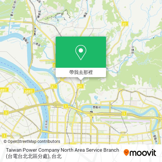 Taiwan Power Company North Area Service Branch (台電台北北區分處)地圖