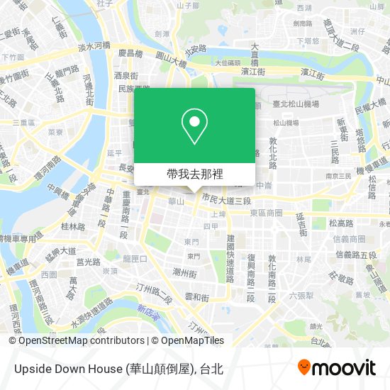 Upside Down House (華山顛倒屋)地圖