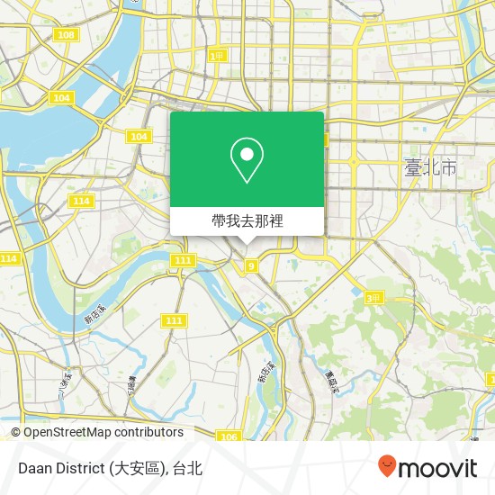 Daan District (大安區)地圖