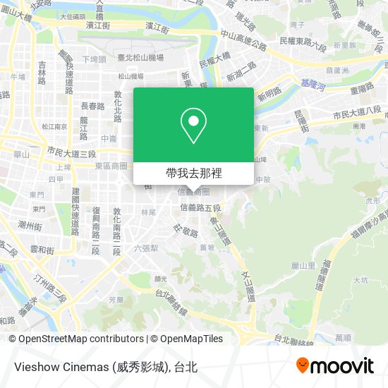 Vieshow Cinemas (威秀影城)地圖
