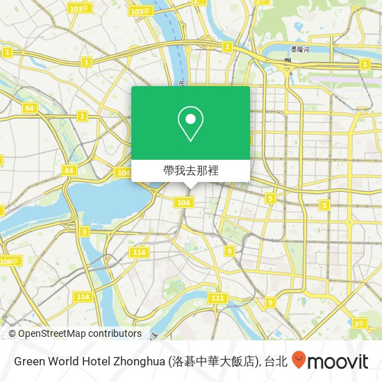 Green World Hotel Zhonghua (洛碁中華大飯店)地圖