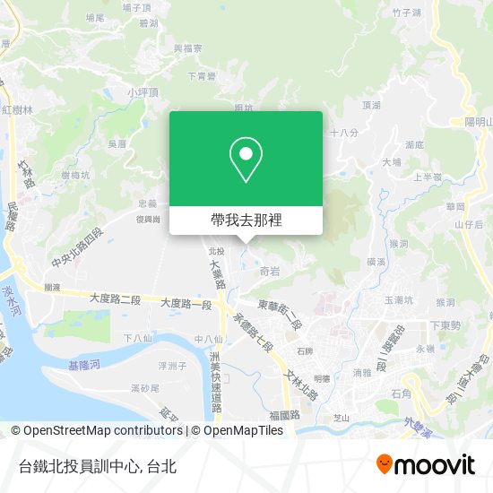 台鐵北投員訓中心地圖