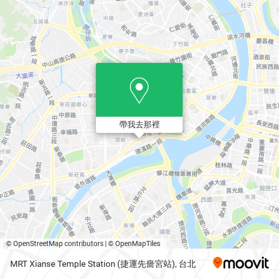 MRT Xianse Temple Station (捷運先嗇宮站)地圖