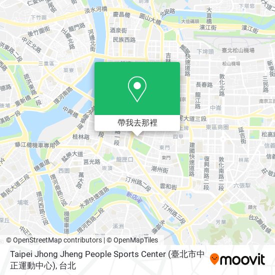 Taipei Jhong Jheng People Sports Center (臺北市中正運動中心)地圖