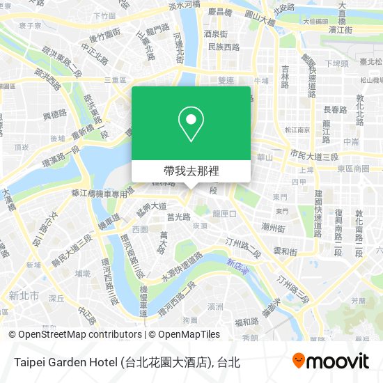 Taipei Garden Hotel (台北花園大酒店)地圖