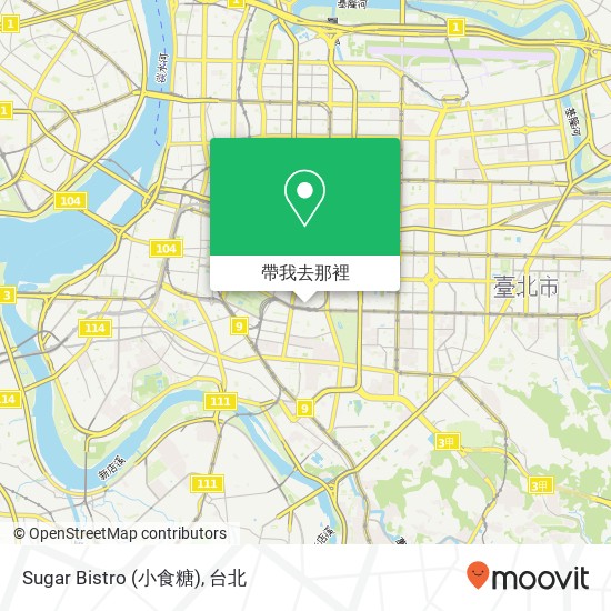 Sugar Bistro (小食糖)地圖