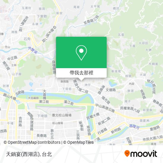 天鍋宴(西湖店)地圖