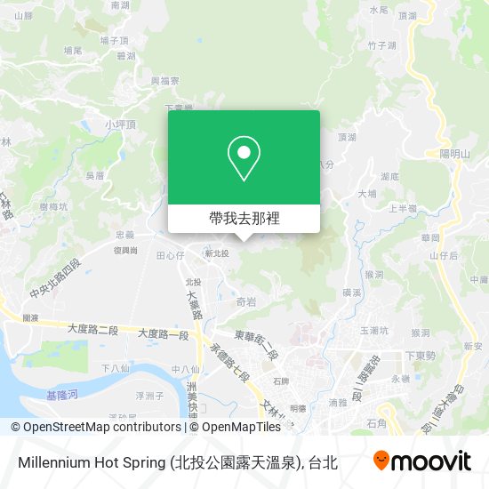 Millennium Hot Spring (北投公園露天溫泉)地圖