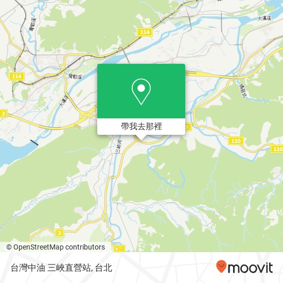 台灣中油 三峽直營站地圖
