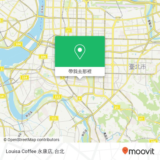 Louisa Coffee 永康店地圖