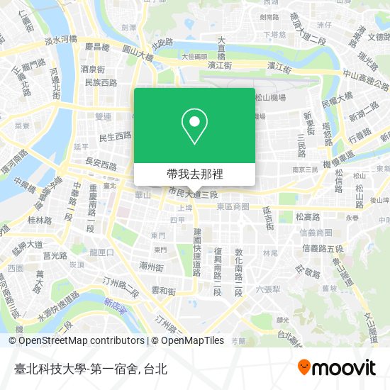 臺北科技大學-第一宿舍地圖