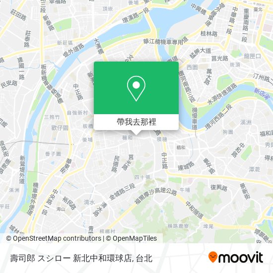 壽司郎 スシロー 新北中和環球店地圖