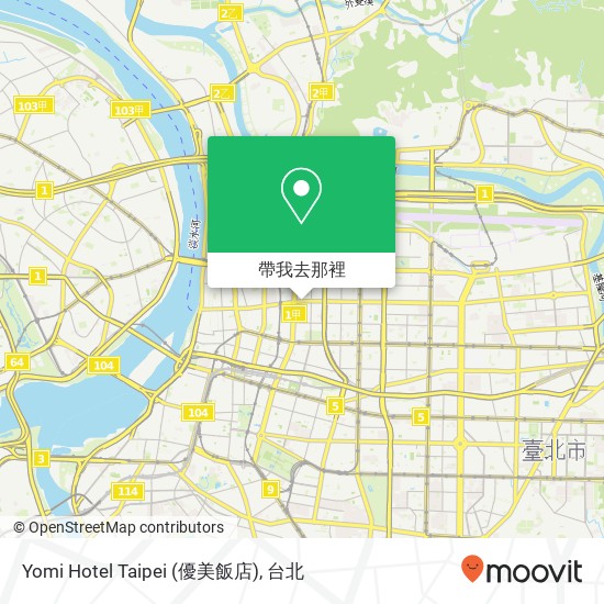 Yomi Hotel Taipei (優美飯店)地圖