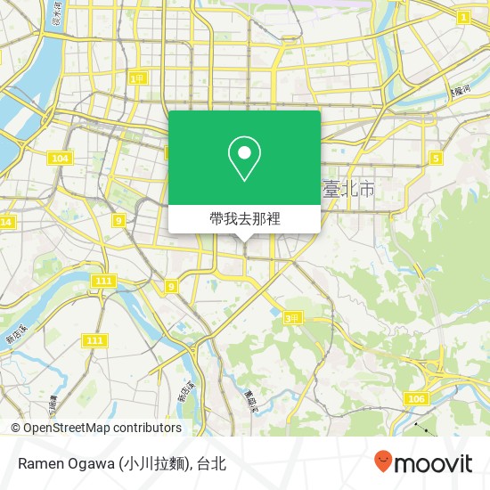 Ramen Ogawa (小川拉麵)地圖