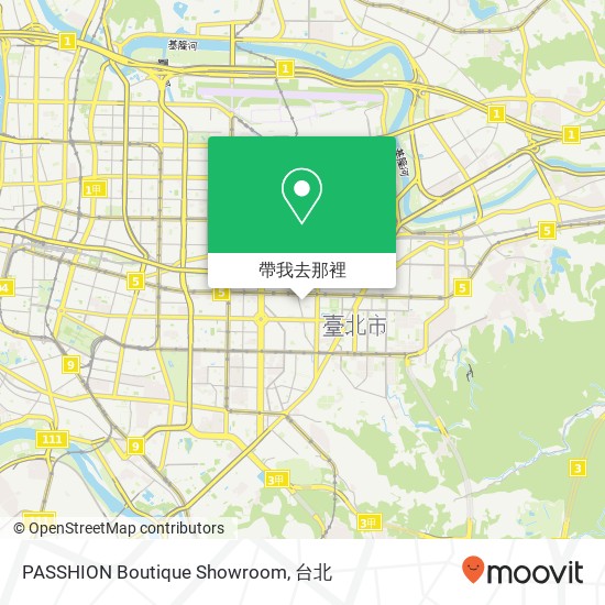 PASSHION Boutique Showroom地圖