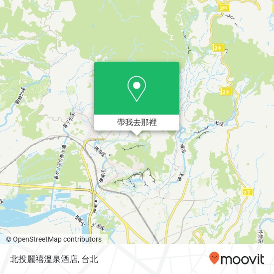 北投麗禧溫泉酒店地圖
