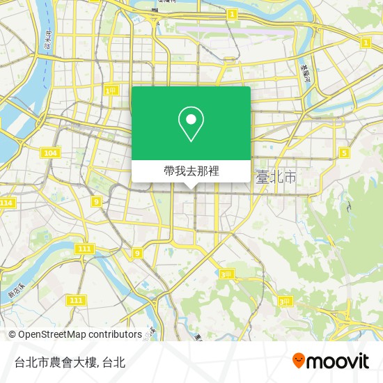 台北市農會大樓地圖