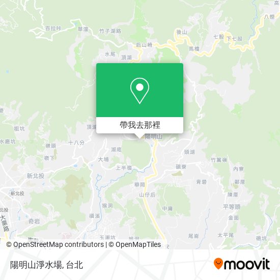 陽明山淨水場地圖