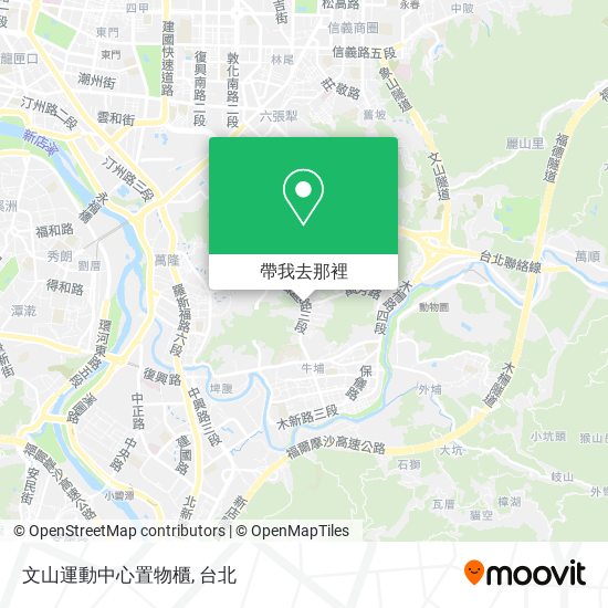 文山運動中心置物櫃地圖