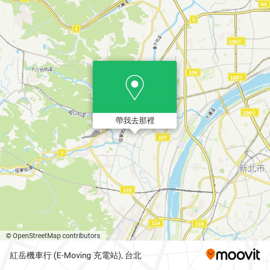 紅岳機車行 (E-Moving 充電站)地圖