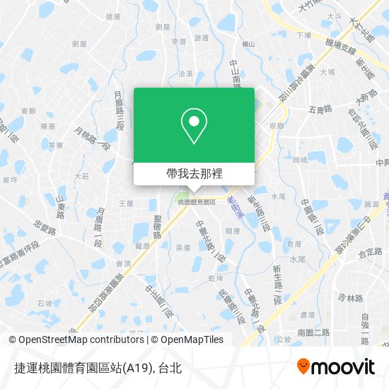 捷運桃園體育園區站(A19)地圖