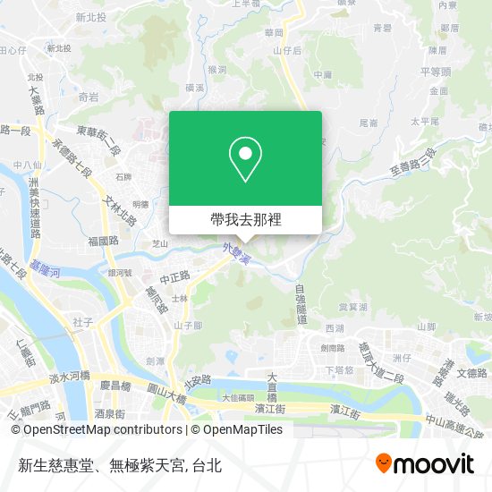 新生慈惠堂、無極紫天宮地圖