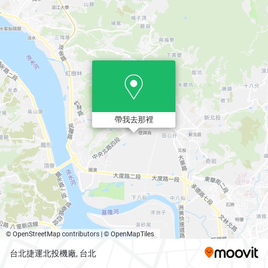 台北捷運北投機廠地圖
